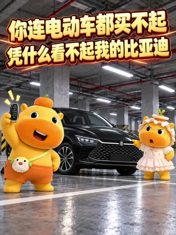 你连电动车都买不起，凭什么看不起我的比亚迪