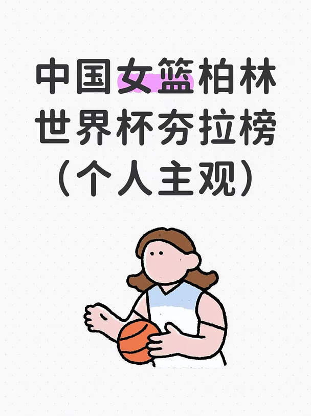 2026柏林女篮世界杯｜中国女篮12人夯拉榜