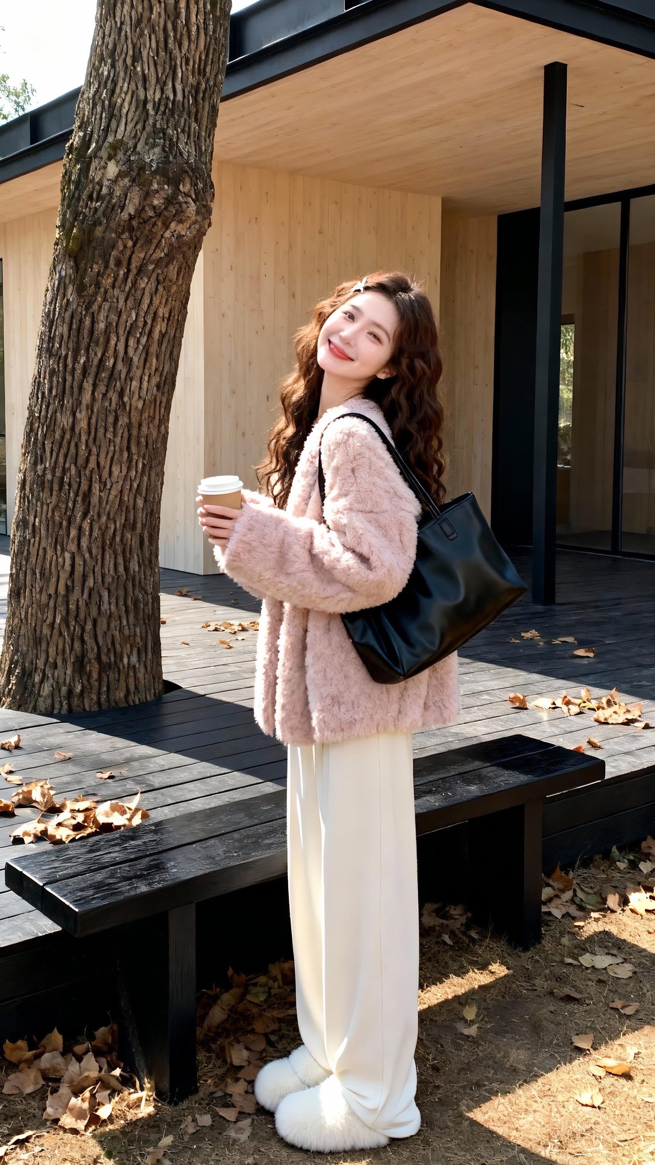 好喜欢这套穿搭啊，软软糯糯的，慵懒舒适