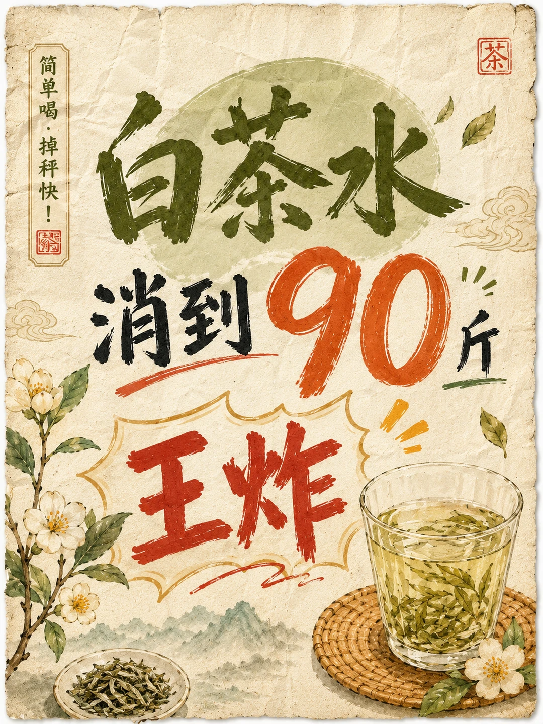 白茶➕一物消到90斤不是梦