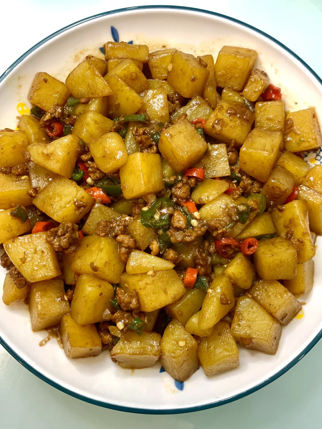 我家一周吃五次的肉沫土豆！简直不要太下饭