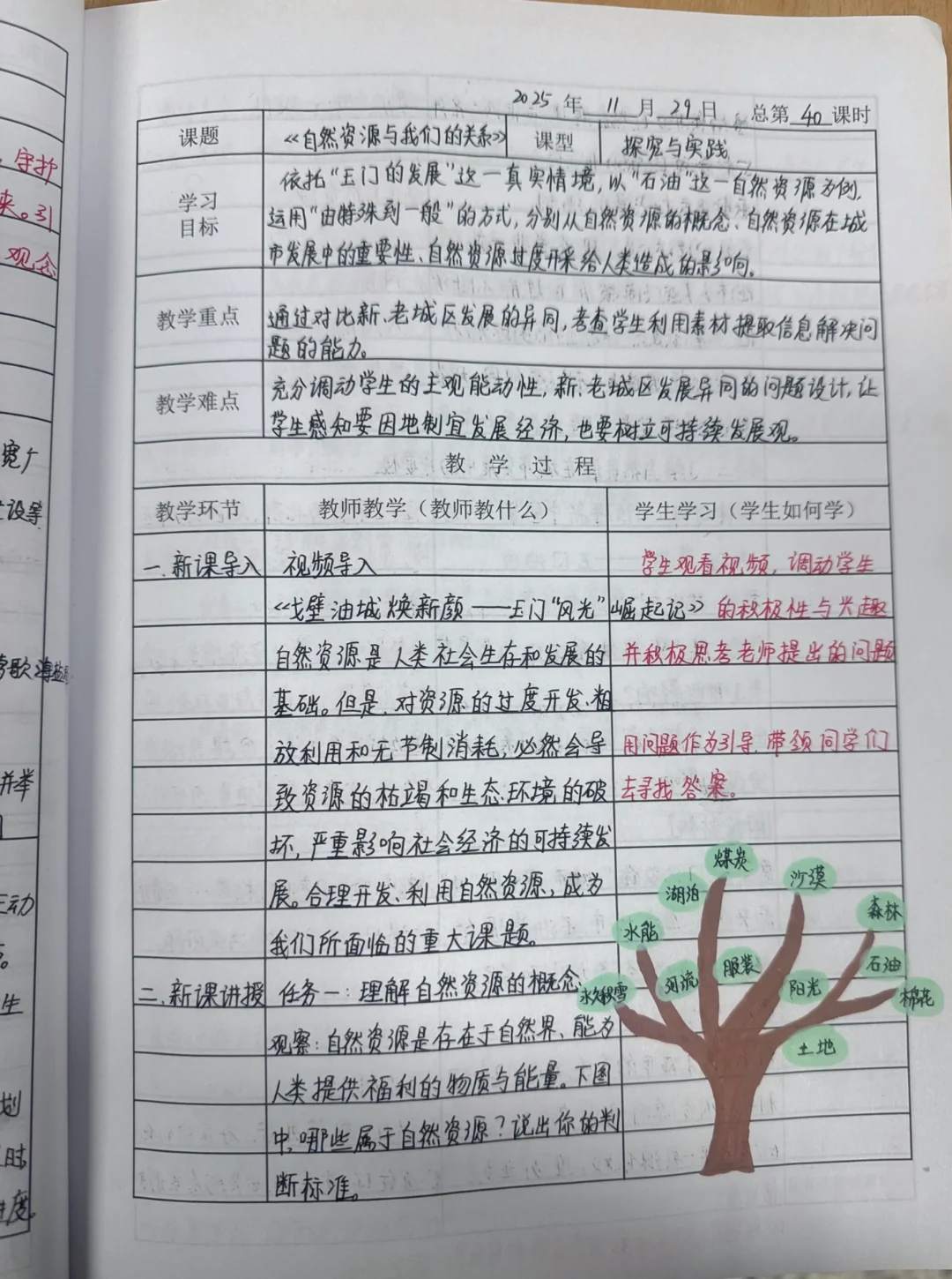 八上湘教版地理教案-自然与我们之间的关系