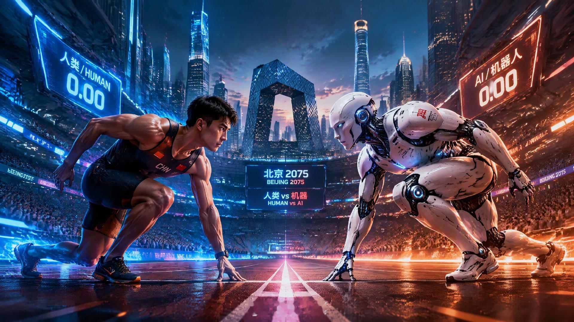 人类vs机器人，体育竞技的终极对决来了！8月22日北京，全球首个世界人形机器人运动会开赛，百米跑、拔河、投壶30多项赛事，李昀锐已经跟机器人比上引体向上了。赢了是人类之光，输了就当为赛博时代预演吧🤖 #2026世界人形机器人运动会# ​