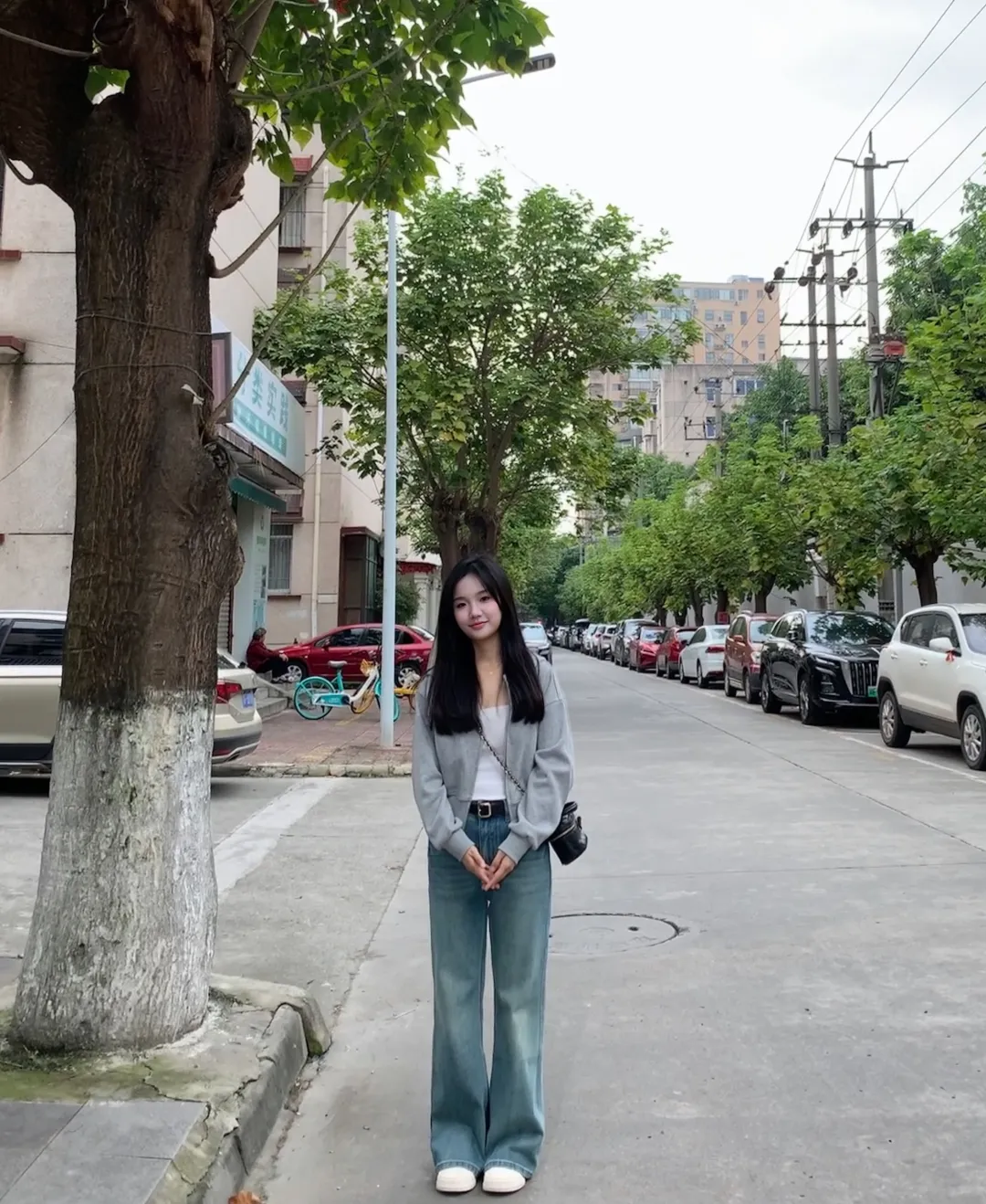 154 98|小个子早秋穿搭简简单单就很好看