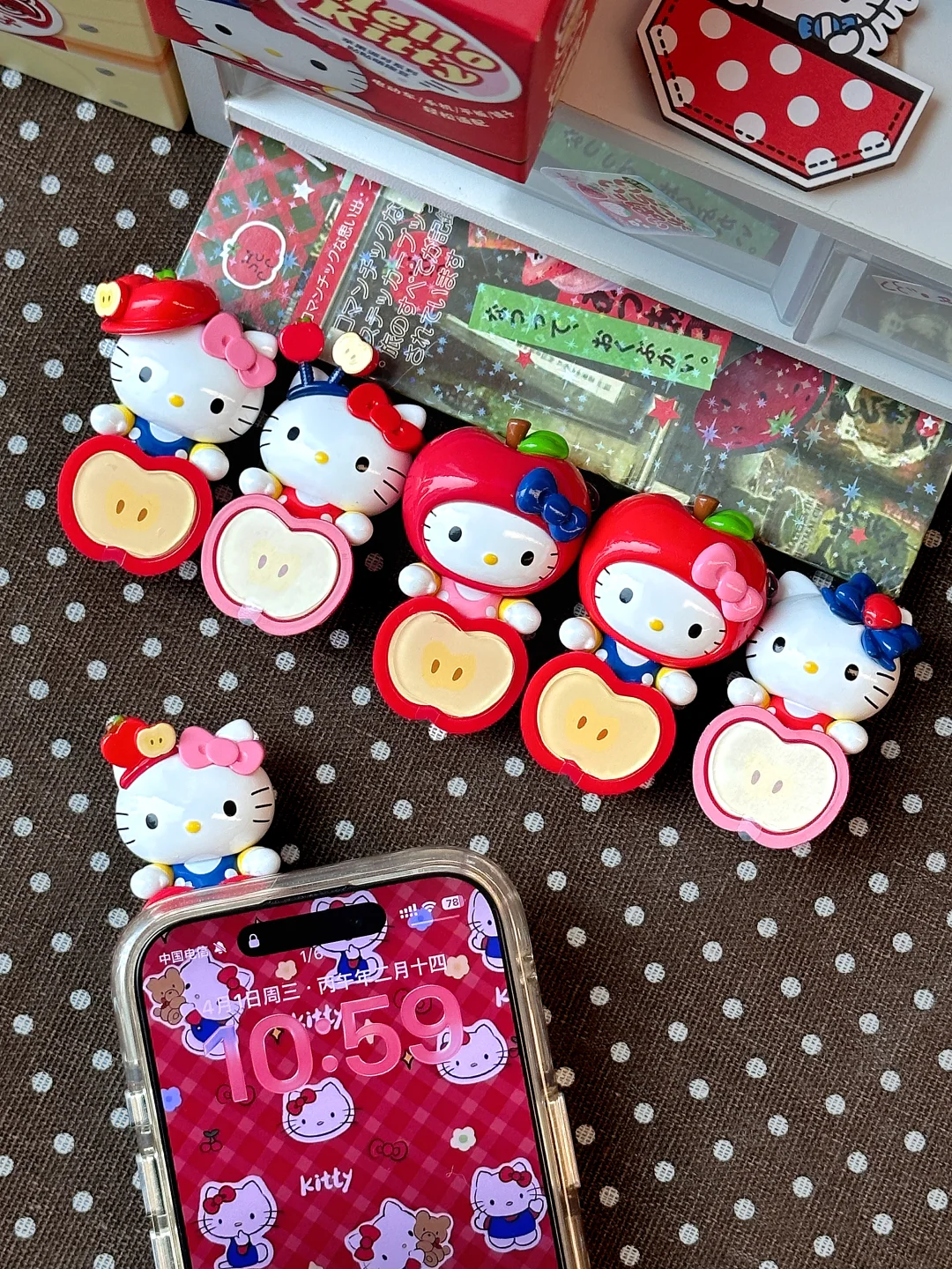 🎁｜你怎么知道我有苹果Kitty萌趣豆🍎！！！