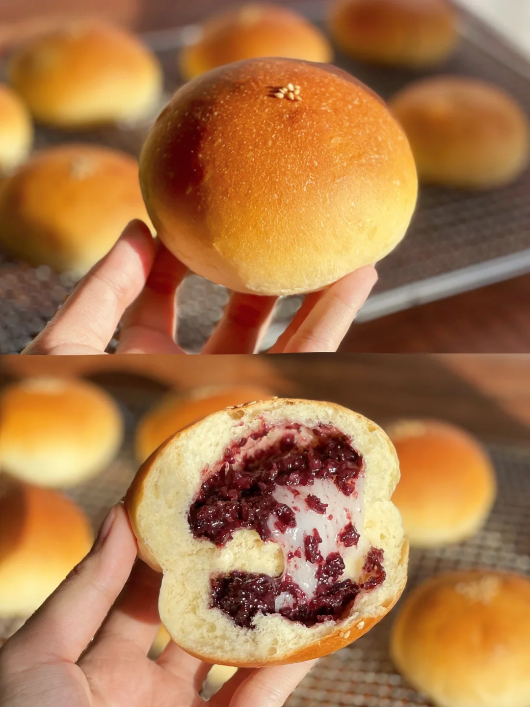 日式紫米麻薯包｜糯叽叽脑袋锁死这个配方‼️