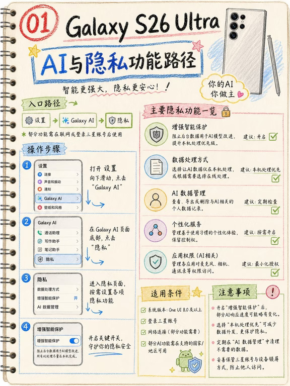 三星S26Ultra功能速查