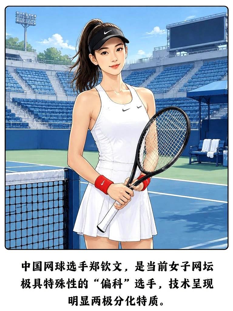 郑钦文在中网的四轮比赛，全部打满了三盘。

每场都卡在赢不了也输不掉的死局里。看她的硬实力确实顶尖，进攻能排进全球前五，ACE球仅次于莱巴金娜，体能也只比高芙差一点。

但她偏科挺严重的。

一发进球率的稳定性刚挤进前100，底线多拍相持排在前50，技战术组合排在三十。

这就是她现在真实的账面数据