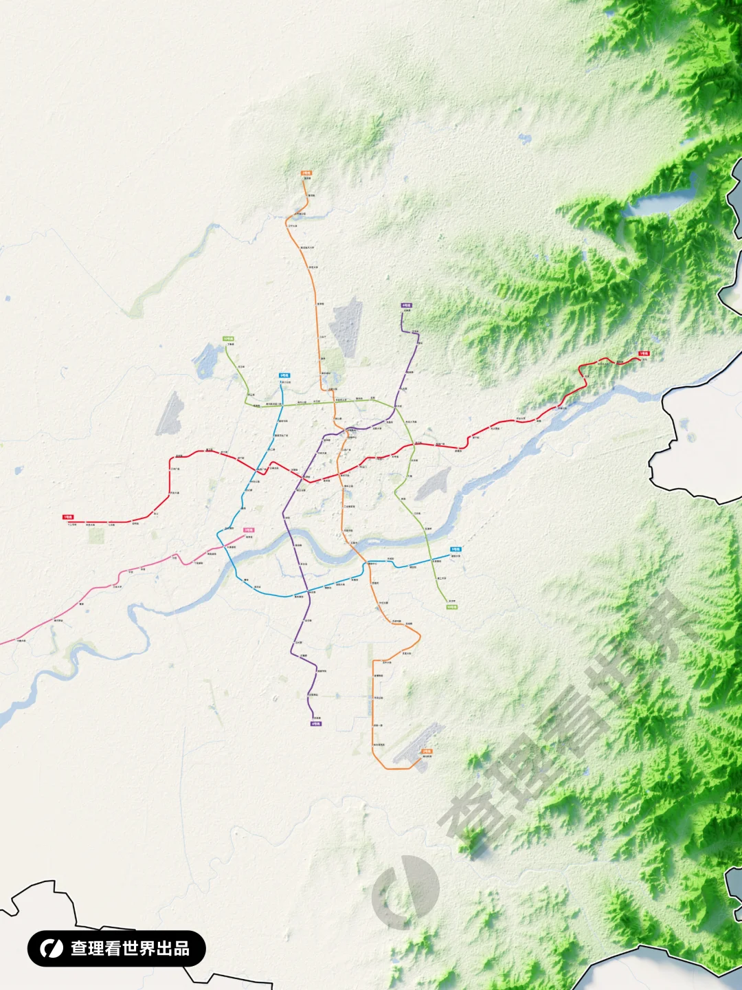 沈阳市高清地铁地图全图