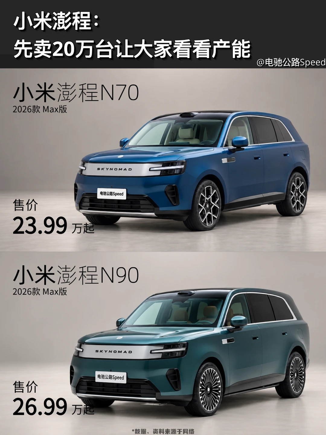 小米澎程准现车卖空｜最近换车怎么选