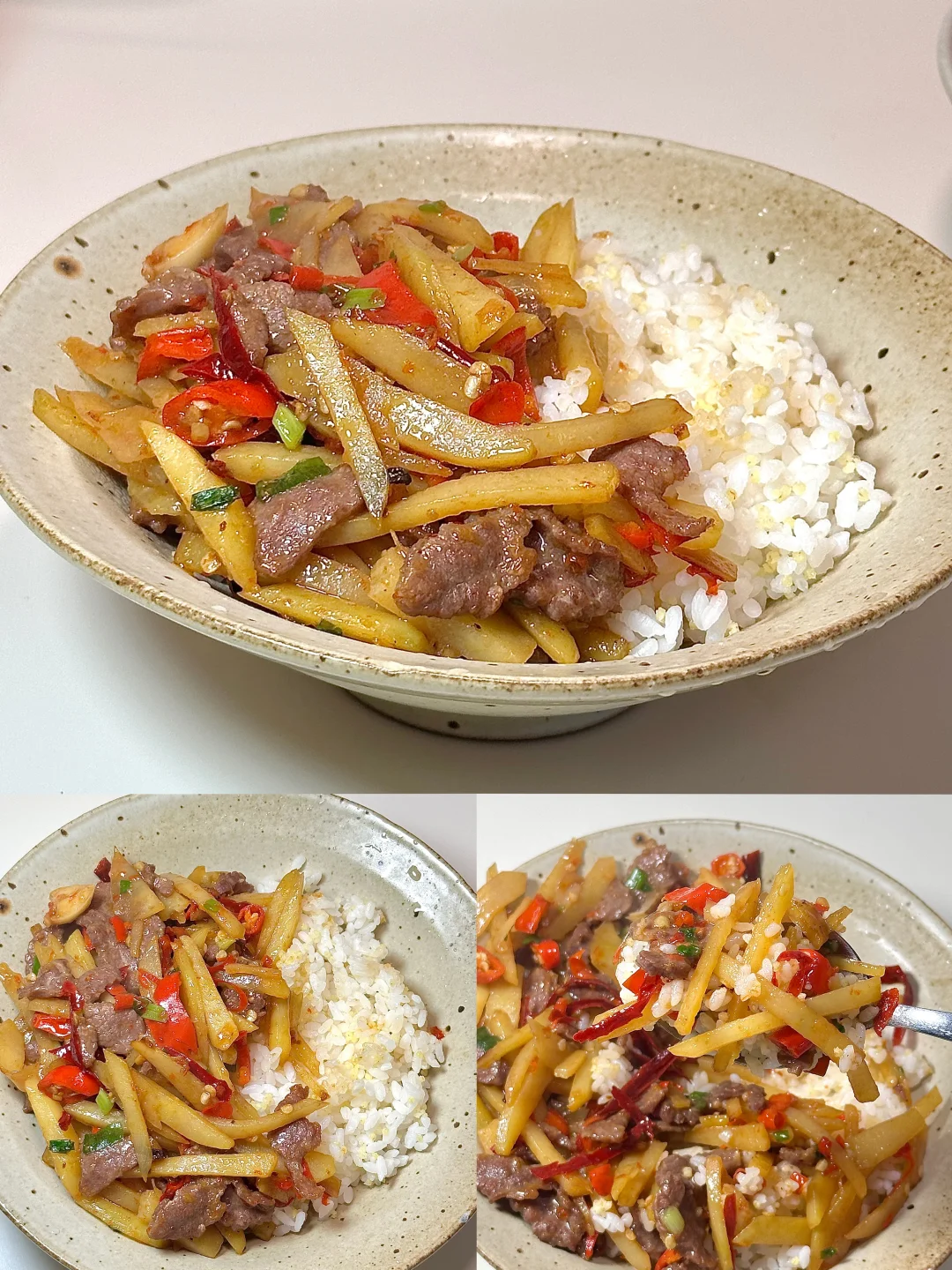 香辣土豆牛肉盖饭🥢 我真太爱吃土豆啦