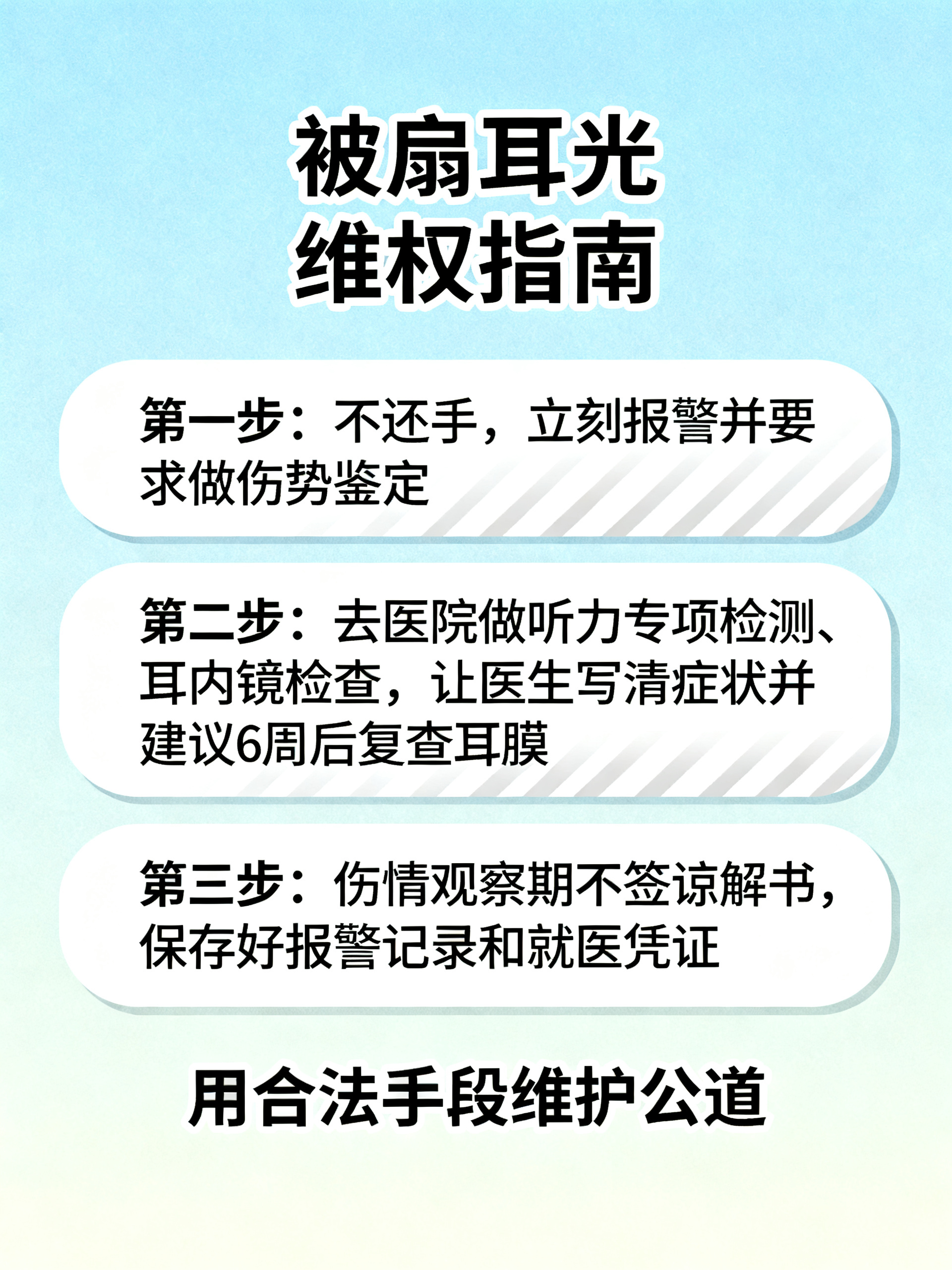 在金华被人扇了耳光，怎么让他知道代价？三步走
藏在民警私下不会明说的维权干货，被