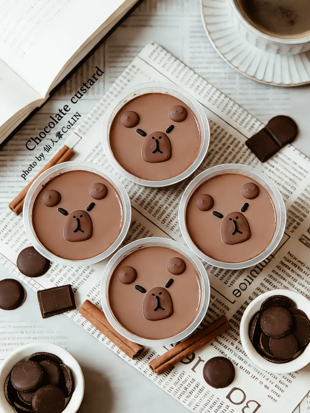 卡皮巴拉🦫巧克力可可奶冻🍫可爱又好吃