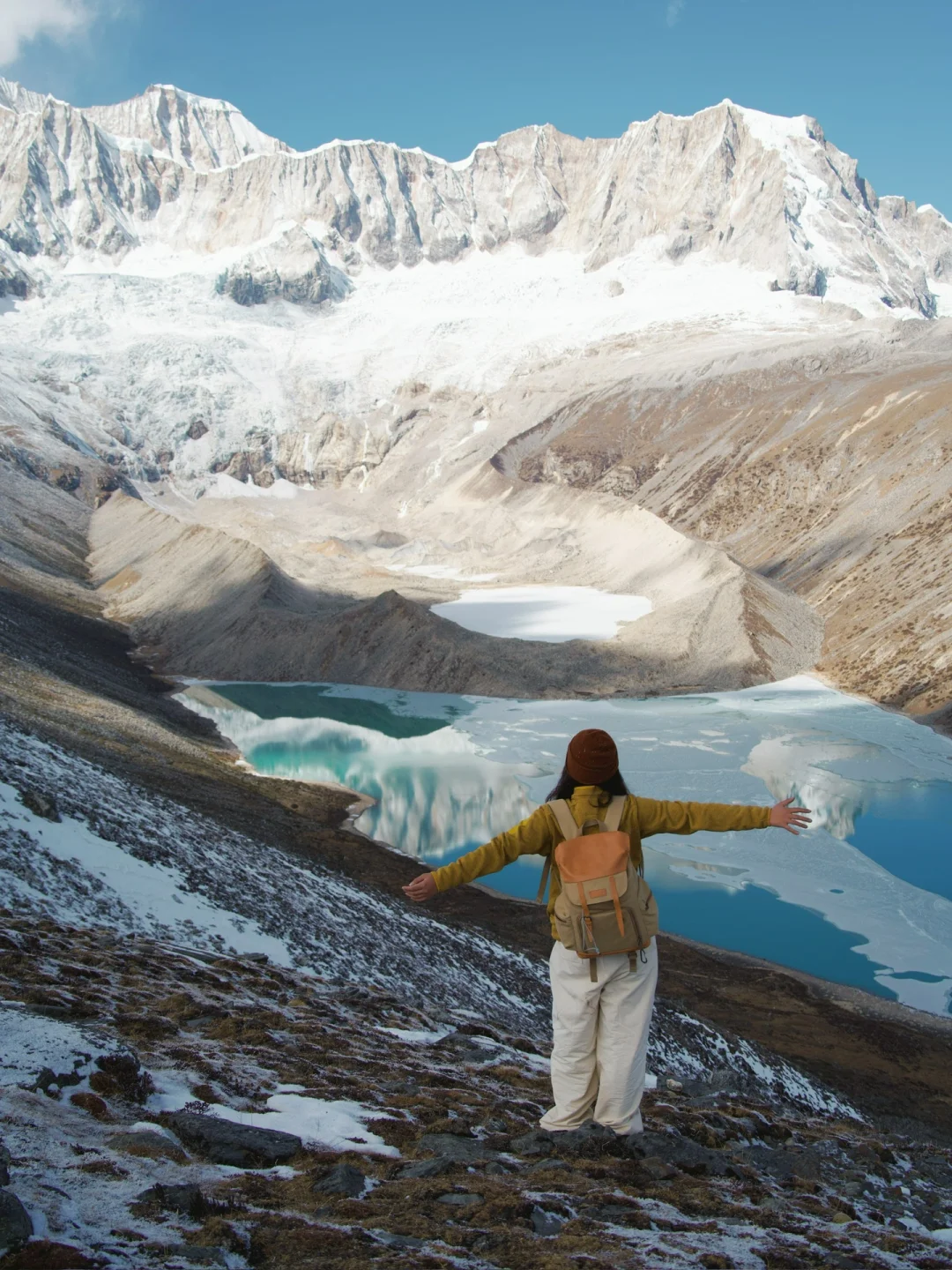 在介久措，天地辽阔到只有我和风声