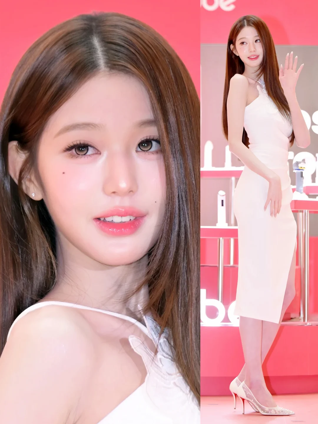 好长一条人🍑张元英这个水蜜桃妆好漂亮