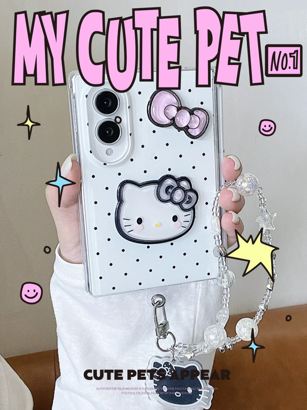 波点KT😺三星zfold8手机壳保护套