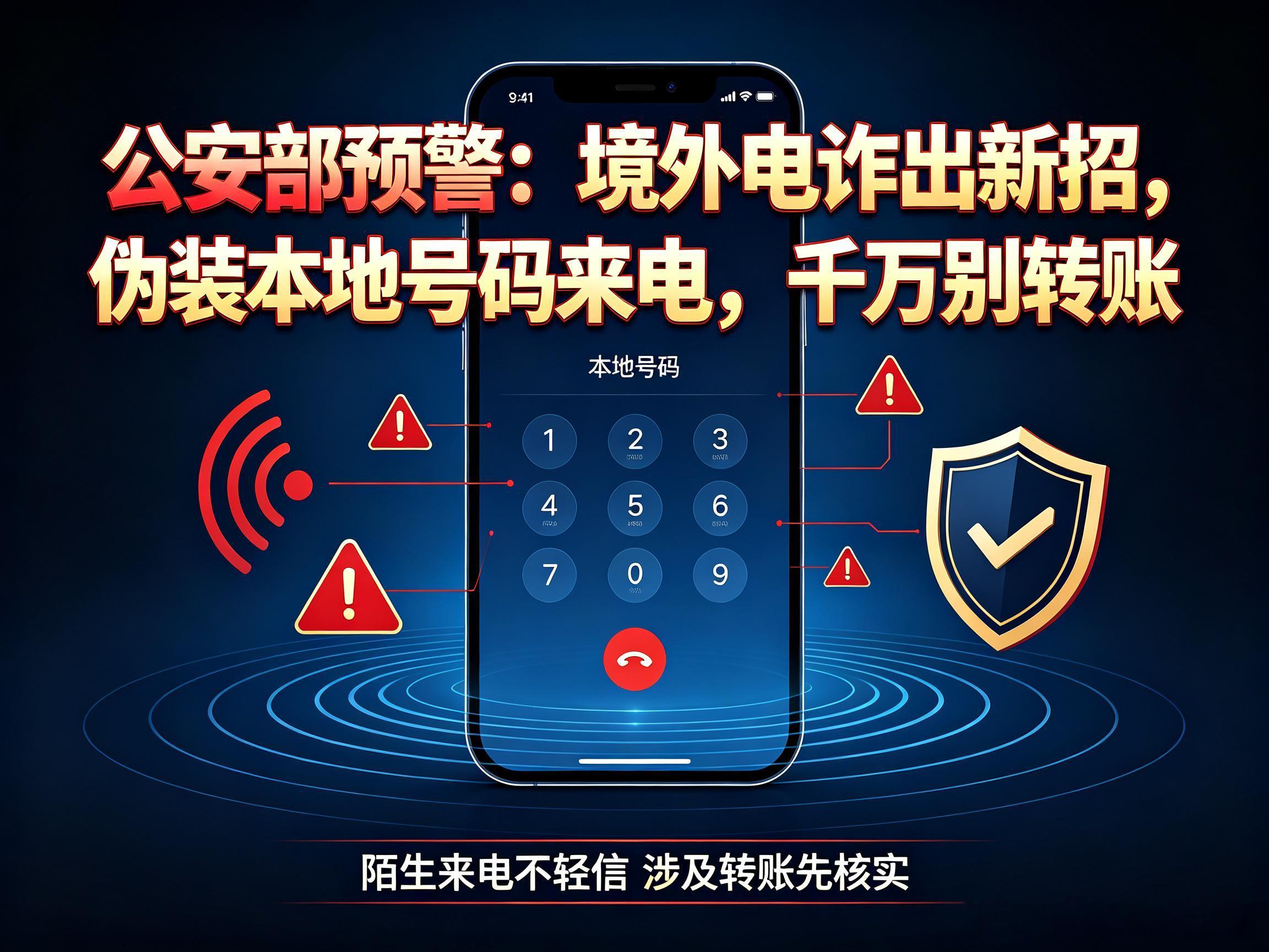 #境外诈骗开始伪装成本地来电#
公安部近期发布预警，境外电信诈骗团伙升级作案手法，利用 "手机口"、GOIP 等设备中转，将境外来电伪装成本地手机号或固定电话号码。

所谓 "手机口"，是指利用两部手机同时运作：一部通过网络软件接通境外诈骗分子，另一部插入国内本地电话卡拨打受害者电话，通过音频中 ​