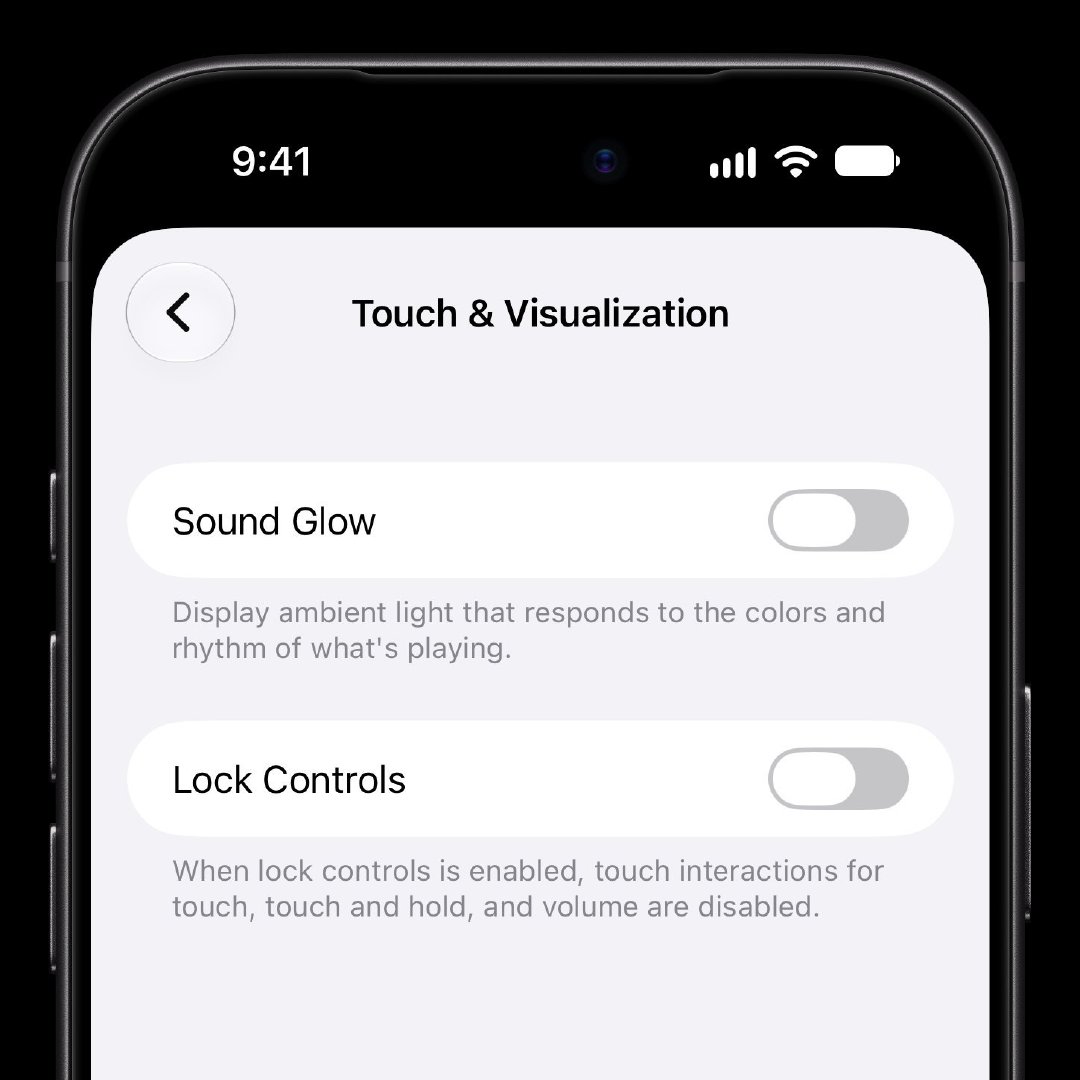 iOS 27.2  RC 和 HomePod 27.2 RC 
为所有 HomePod 带来了
Sound Glow 功能（第一代除外）
和所有型号添加锁屏控制功能#ios27.2# ​