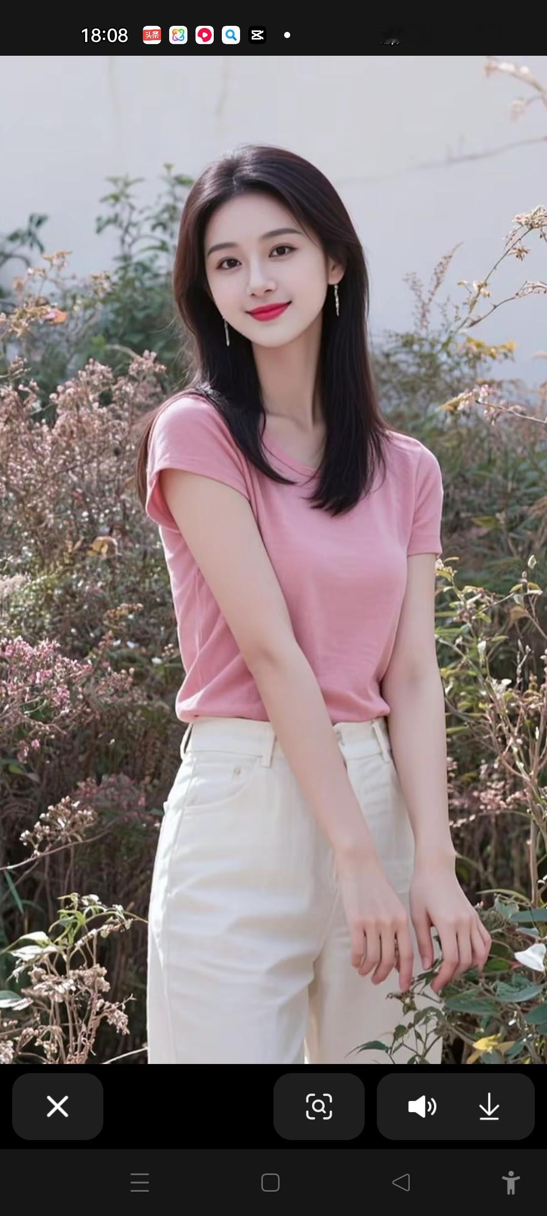 谁能拒绝温柔粉嫩少女在花丛中的甜美瞬间呢？就像看到安安崽的清纯甜美写真...