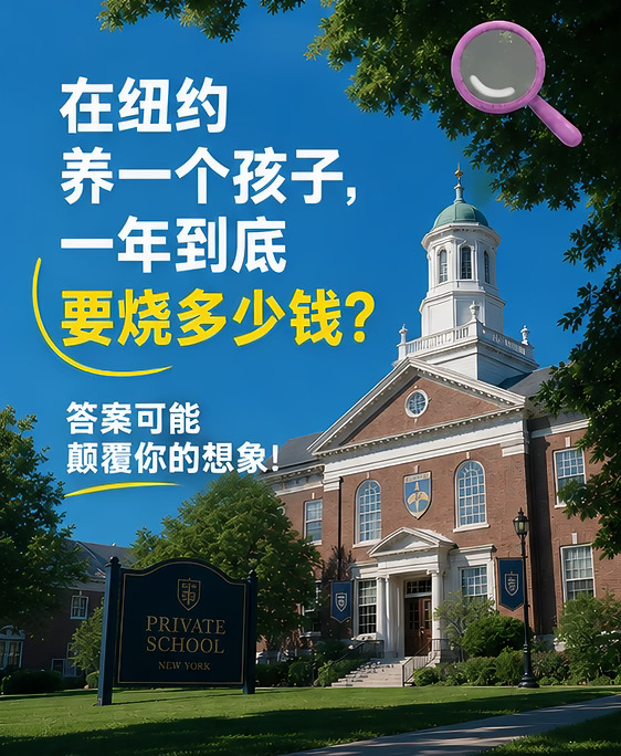 在纽约养一个孩子，一年到底要烧多少钱？
