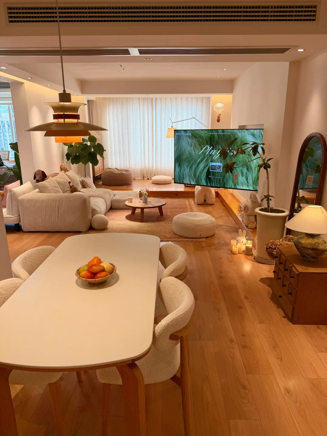 套内100㎡的家，原木风餐厅怎么搭？