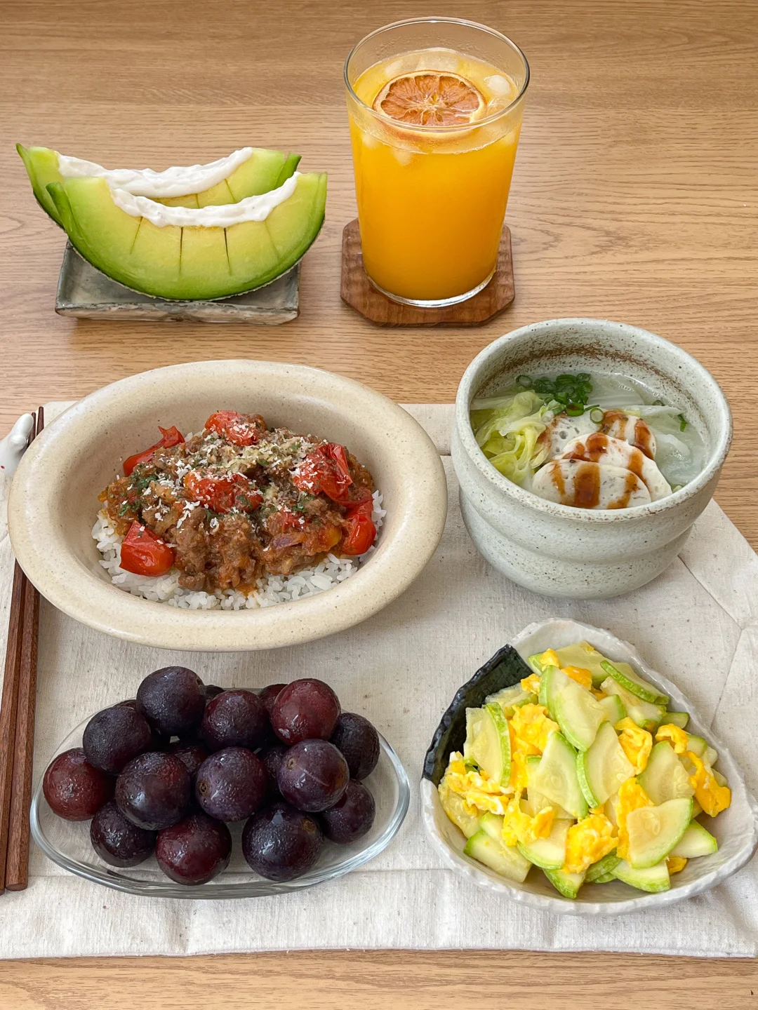 厨房日记｜我的夏末清凉小饭桌🍅