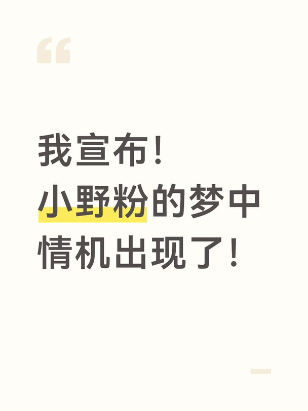 我宣布！小野粉的梦中情机出现了！