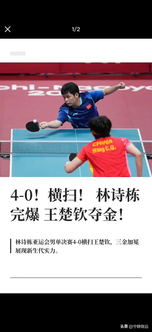 林诗栋亚运男单夺冠，全网到处在刷屏“德国梗”，是不是挺好笑的，其实真的一点都不好笑，只剩满满的讽刺。
很多人把这件事当成玩笑调侃，却根本不懂，樊振东远赴德甲的决定，是普通人根本做不出的勇敢。
试问放眼整个乒坛，谁能在职业生涯最巅峰，放弃所有舒适区，为自己闯出一条没人走过的路？
作为史上超级全满贯，巴