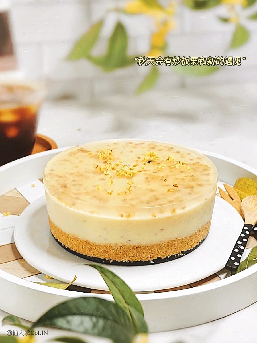 秋季限定甜品蛋糕🍂桂花酒酿芝士慕斯