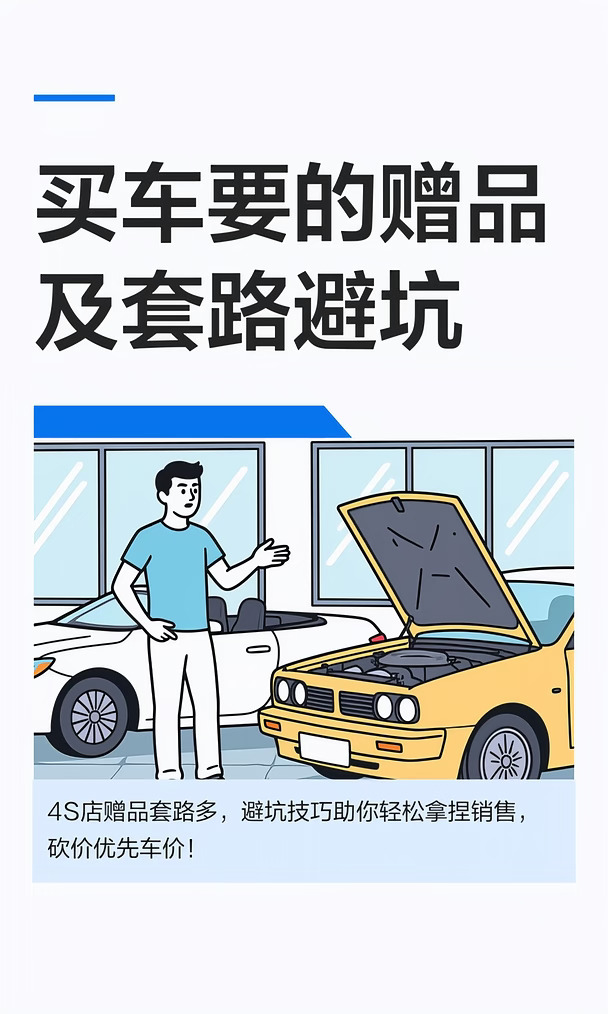 买车要的赠品及套路避坑