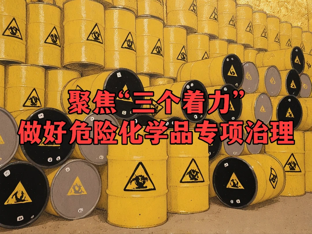 聚焦“三个着力”做好危险化学品专项治理