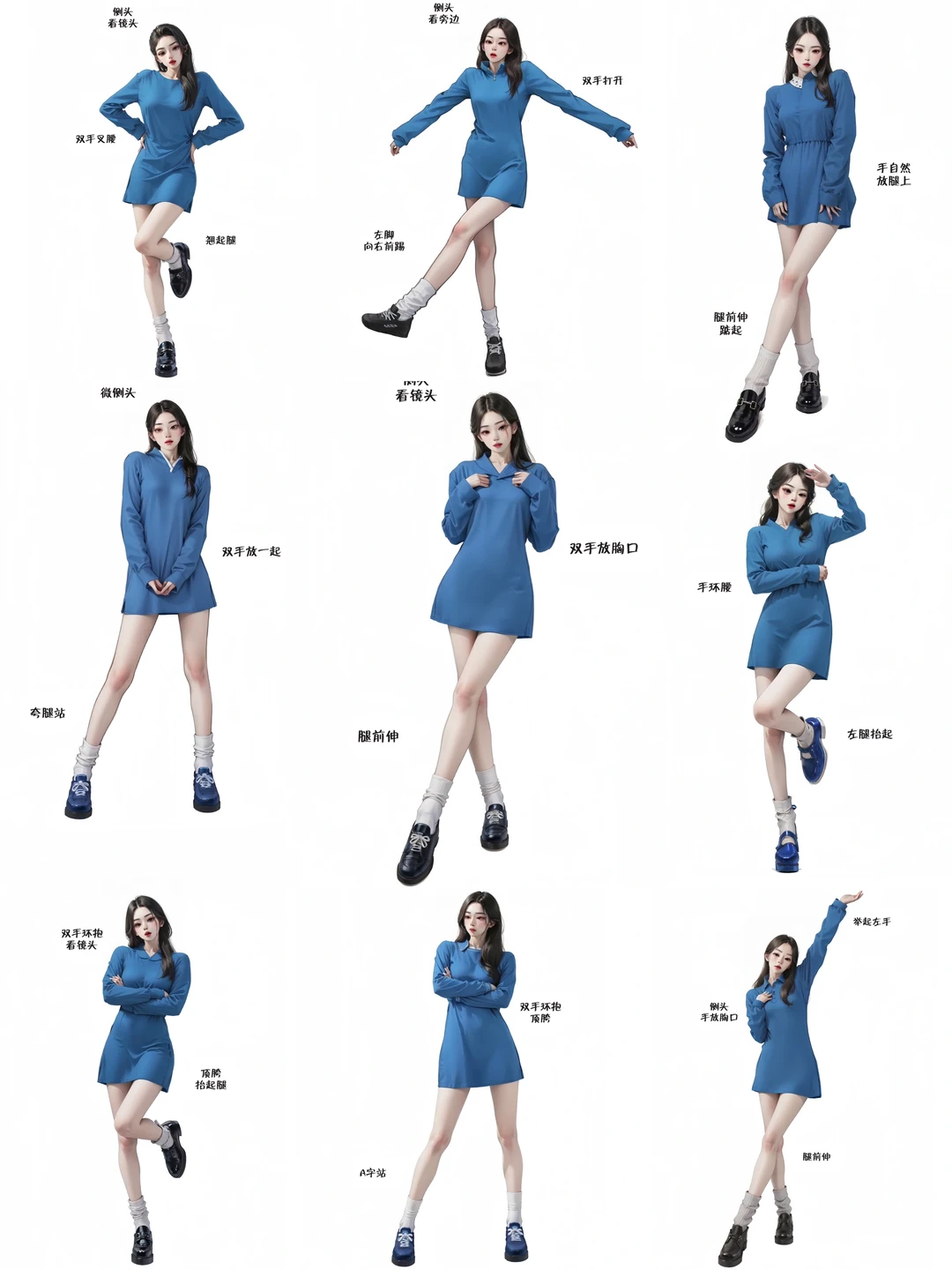 分享一组显瘦显高pose ～很难不爱📷