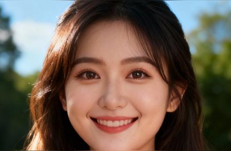 国风美女，优雅穿搭，阳光下的微笑，元气满满的一天！🌞💃👗