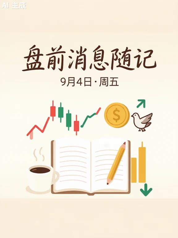 盘前消息随记 · 9月4日 · 周五