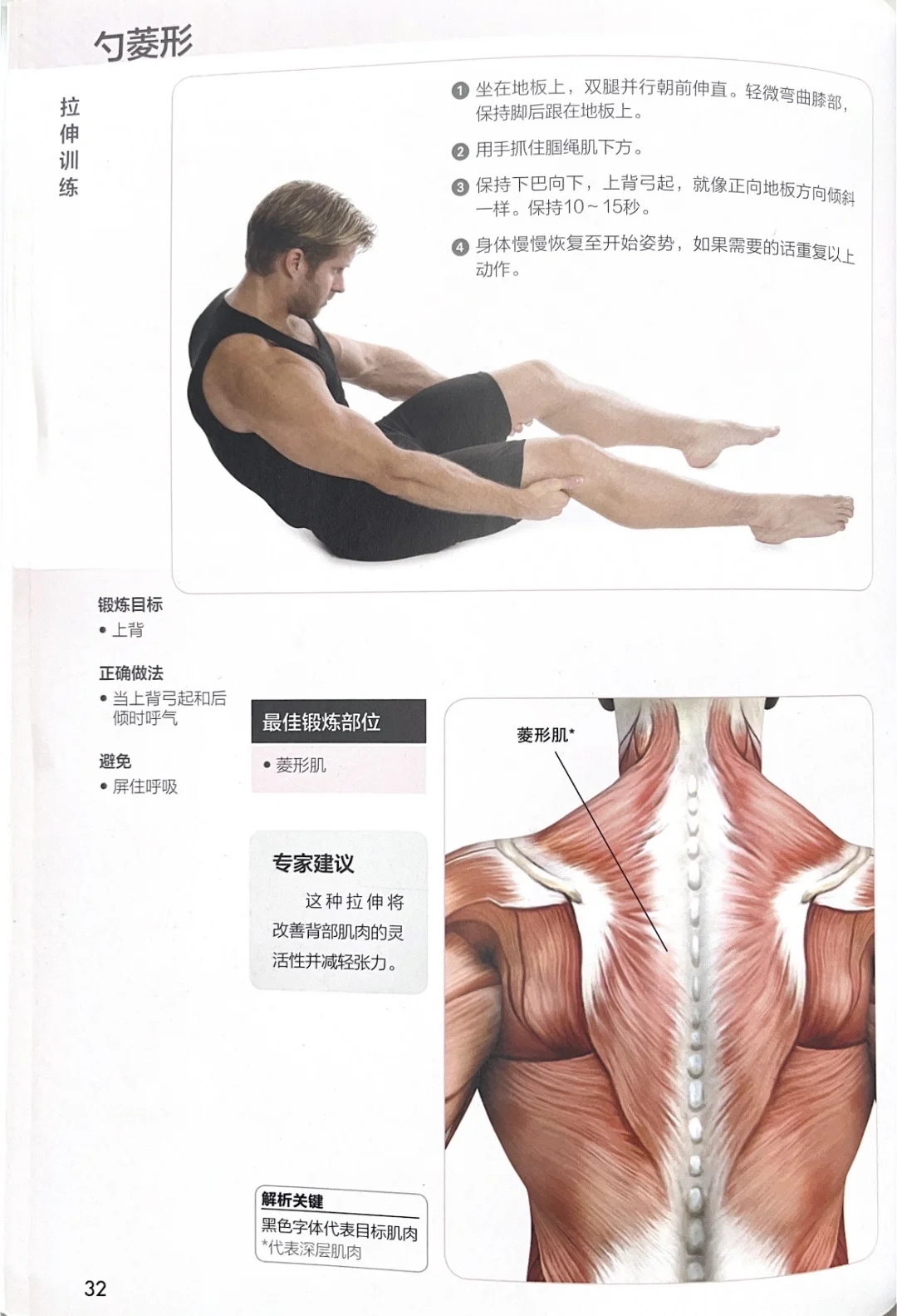 脊柱侧弯的救星，你一定要知道！菱形肌拉伸