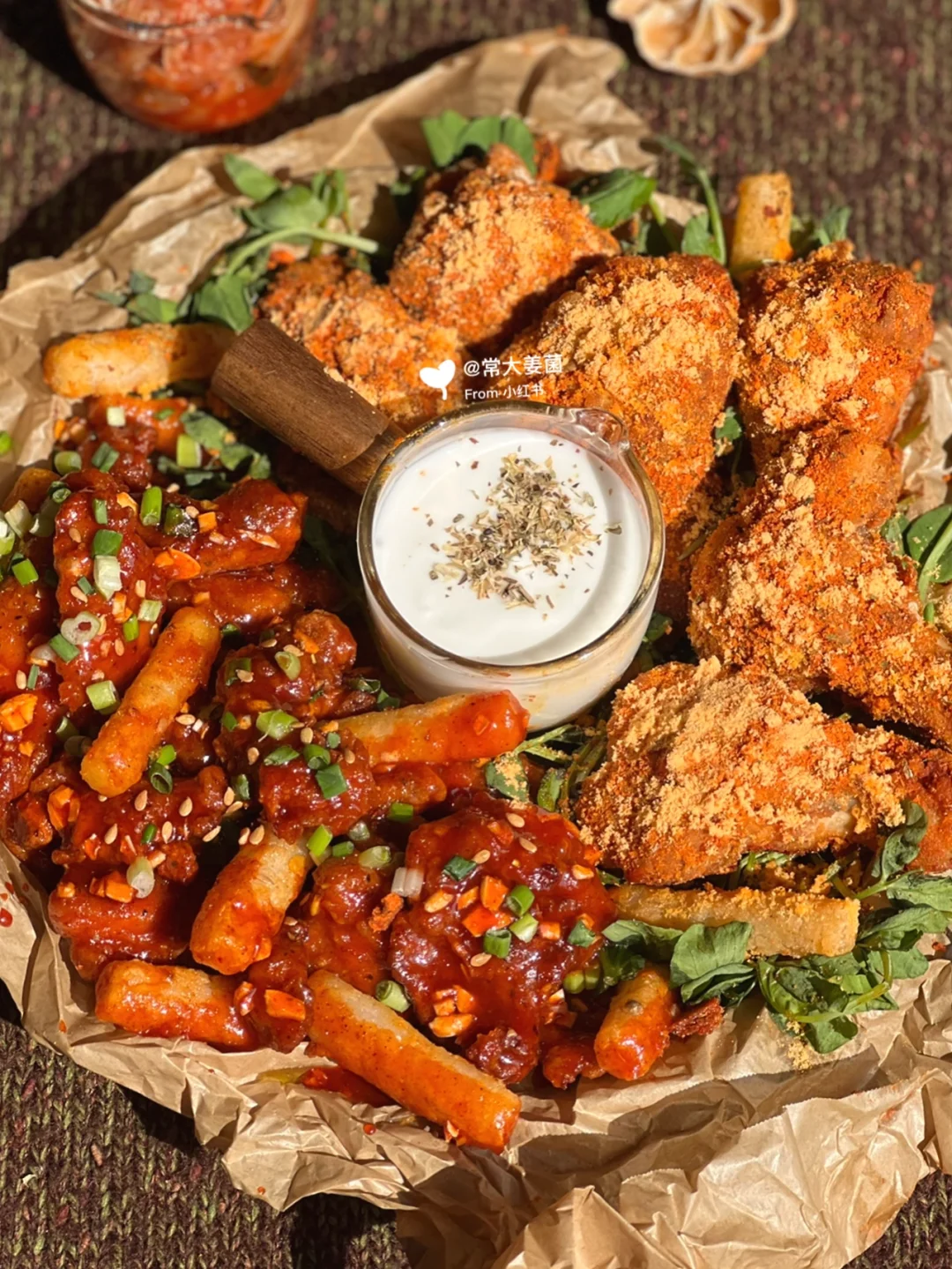 0油配方🇰🇷韩式甜辣酱&芝士鸡块双拼～无敌！