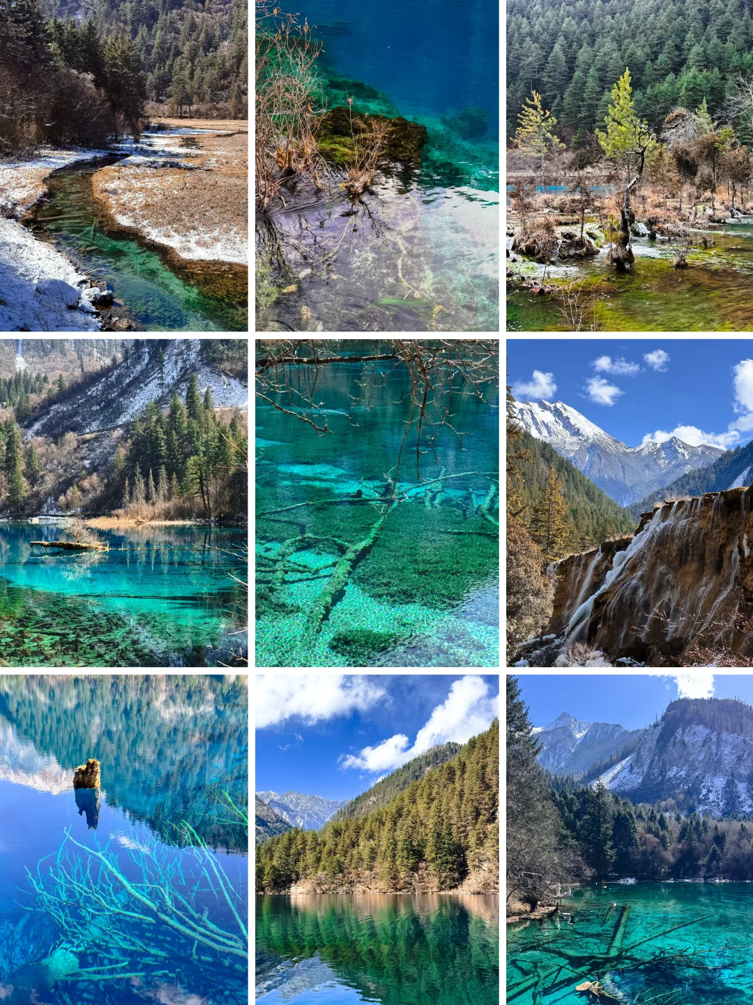 右滑带你看2月的九寨沟