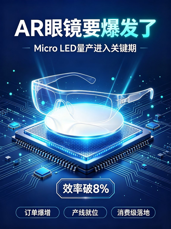 Micro‑LED突破AR眼镜加速落地🔥
