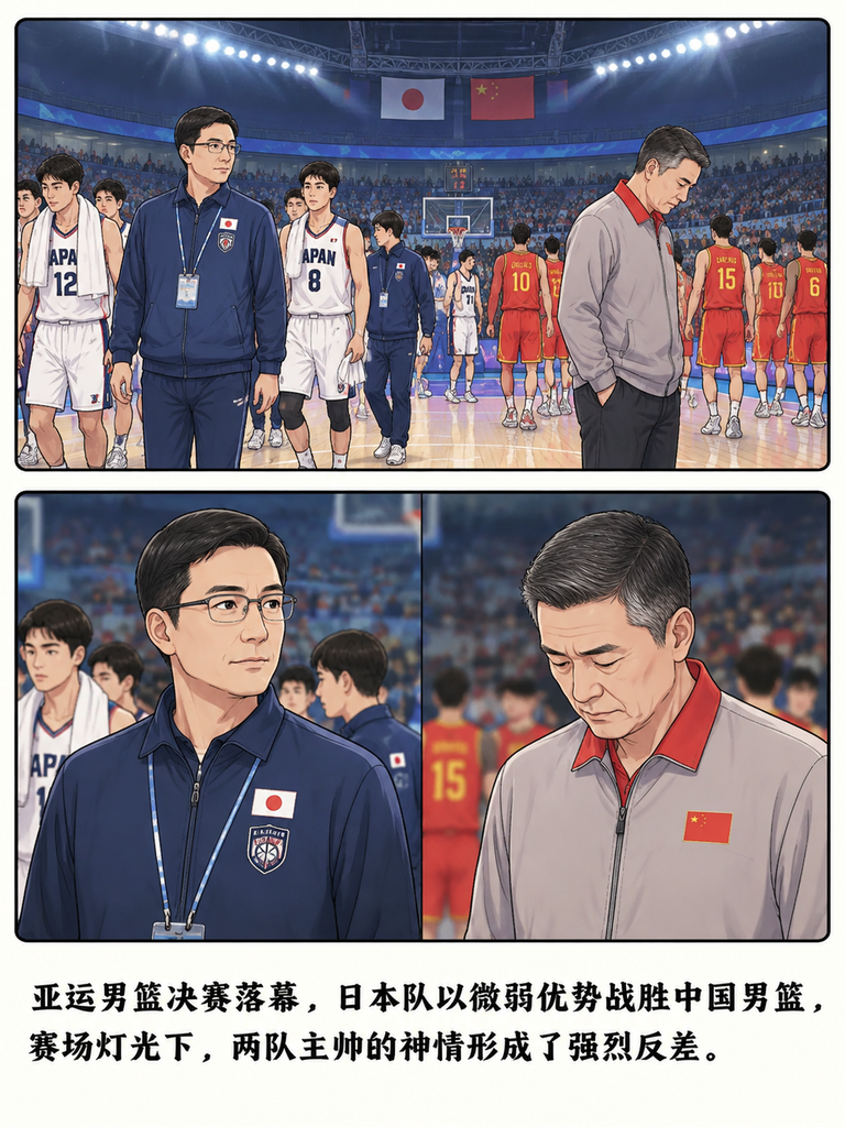 男篮输给日本男篮，居然藏着这么大的资历差？

赛后日本主帅吉本泰辅被扒人在NBA摸爬了近20年，2008年从篮网视频剪辑实习生做起，跟着锡伯杜转遍公牛森林狼尼克斯，还成了NBA首位日裔球员发展助教，亚运会是临时救火，赛后要回76人当助教。

反观我们主帅郭士强，39年篮球生涯，却一直守着90年代老战