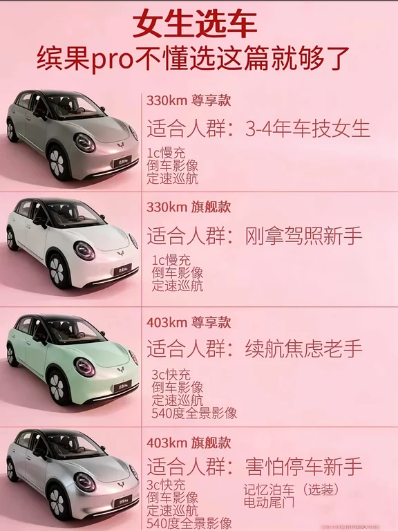4款缤果Pro🚗怎么挑，看这篇就够了✨