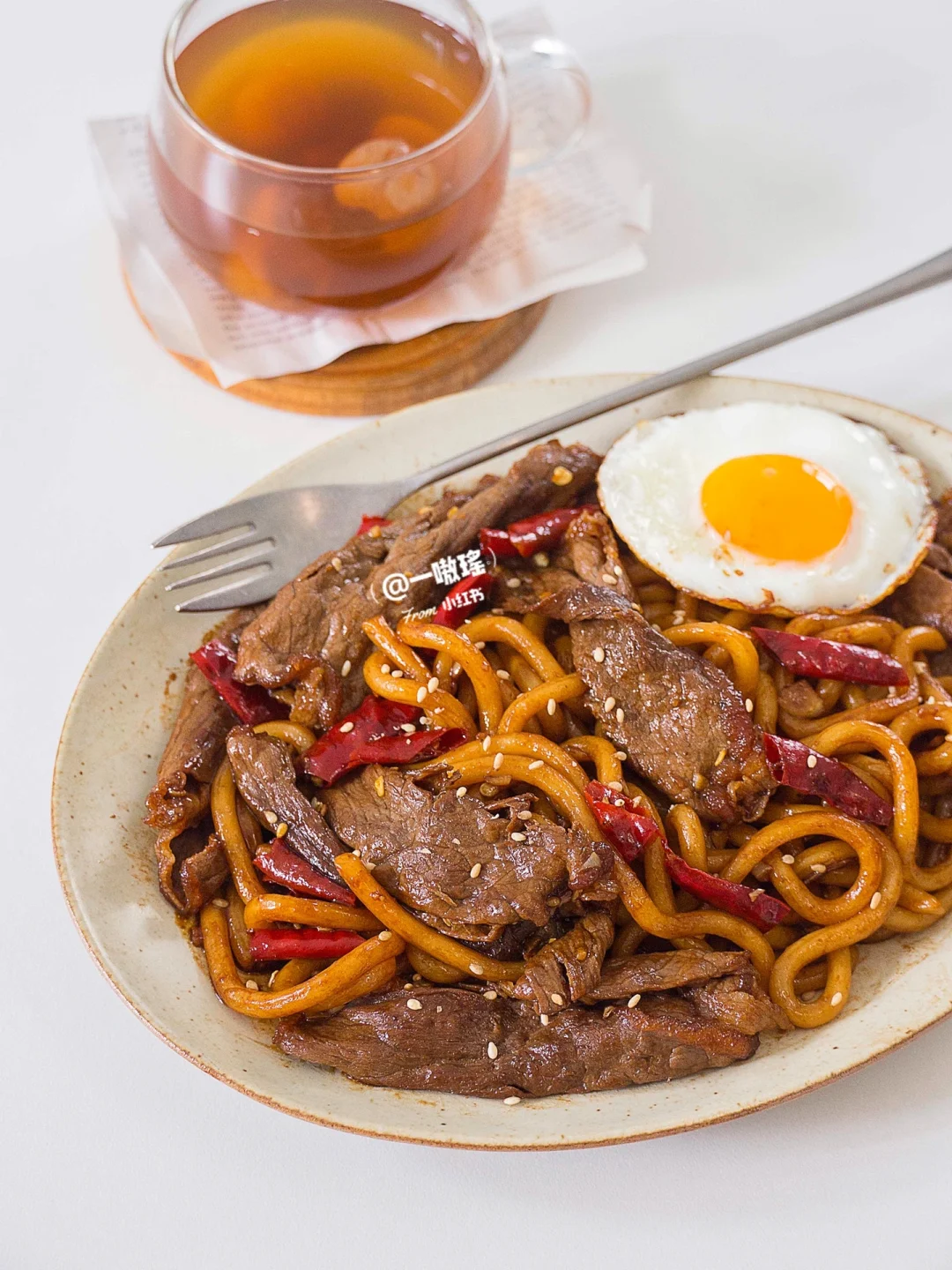 5分钟料理｜烤和牛乌冬面🍜酱香浓郁超过瘾‼️