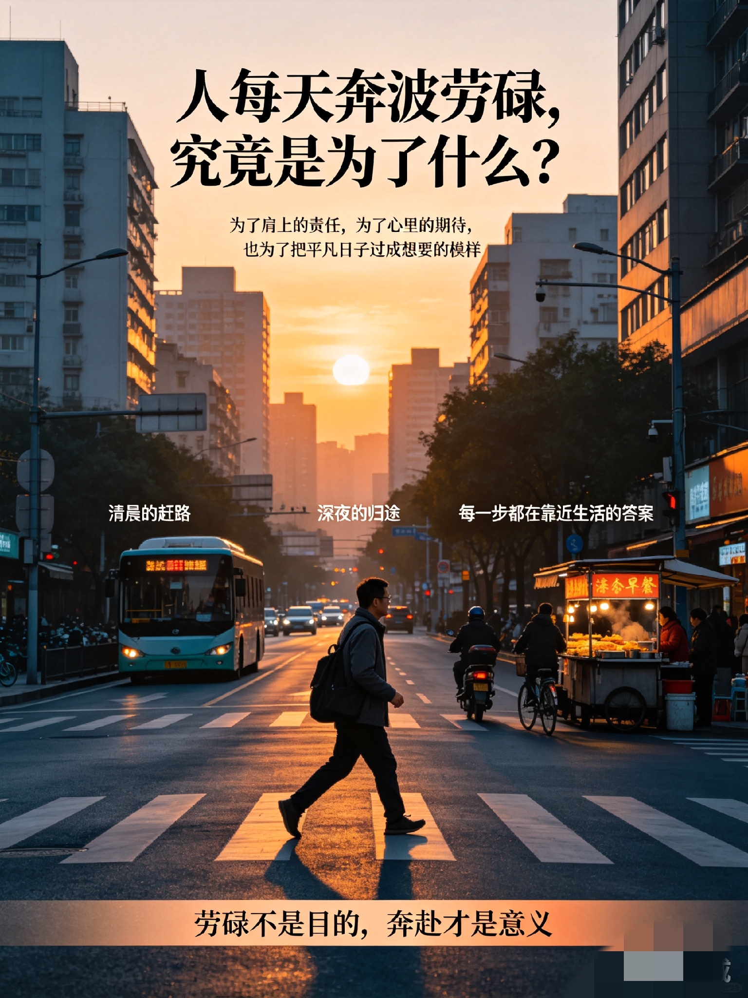 人每天奔波劳碌,究竟是为了什么?