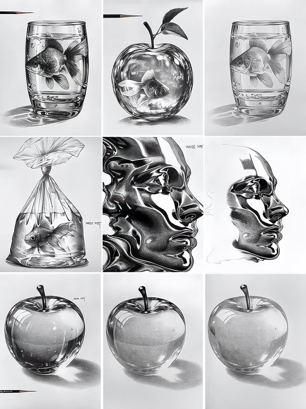 素描静物素材分享