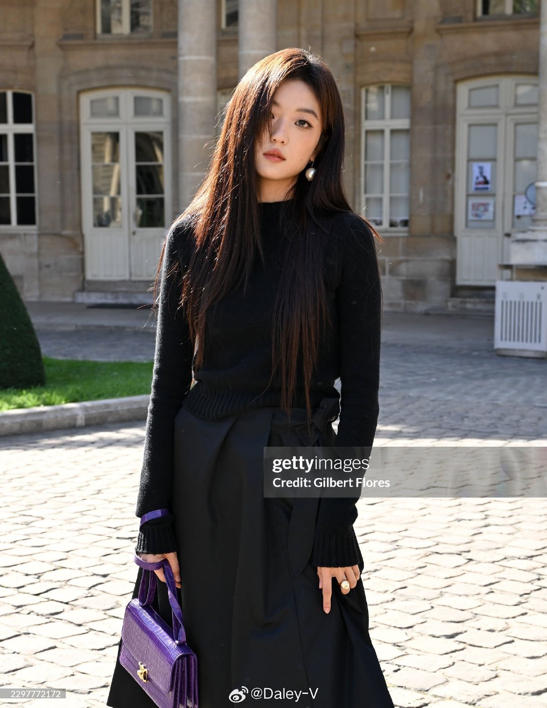 孙千 x #Celine大秀# g社生图 
gettyimages镜下的品牌大使孙千，很摩登😎
#大秀直击# ​​​#巴黎时装周# ​​​ ​​​​
