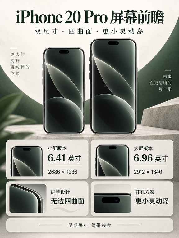 iPhone20 Pro 四曲面屏爆料来了✨