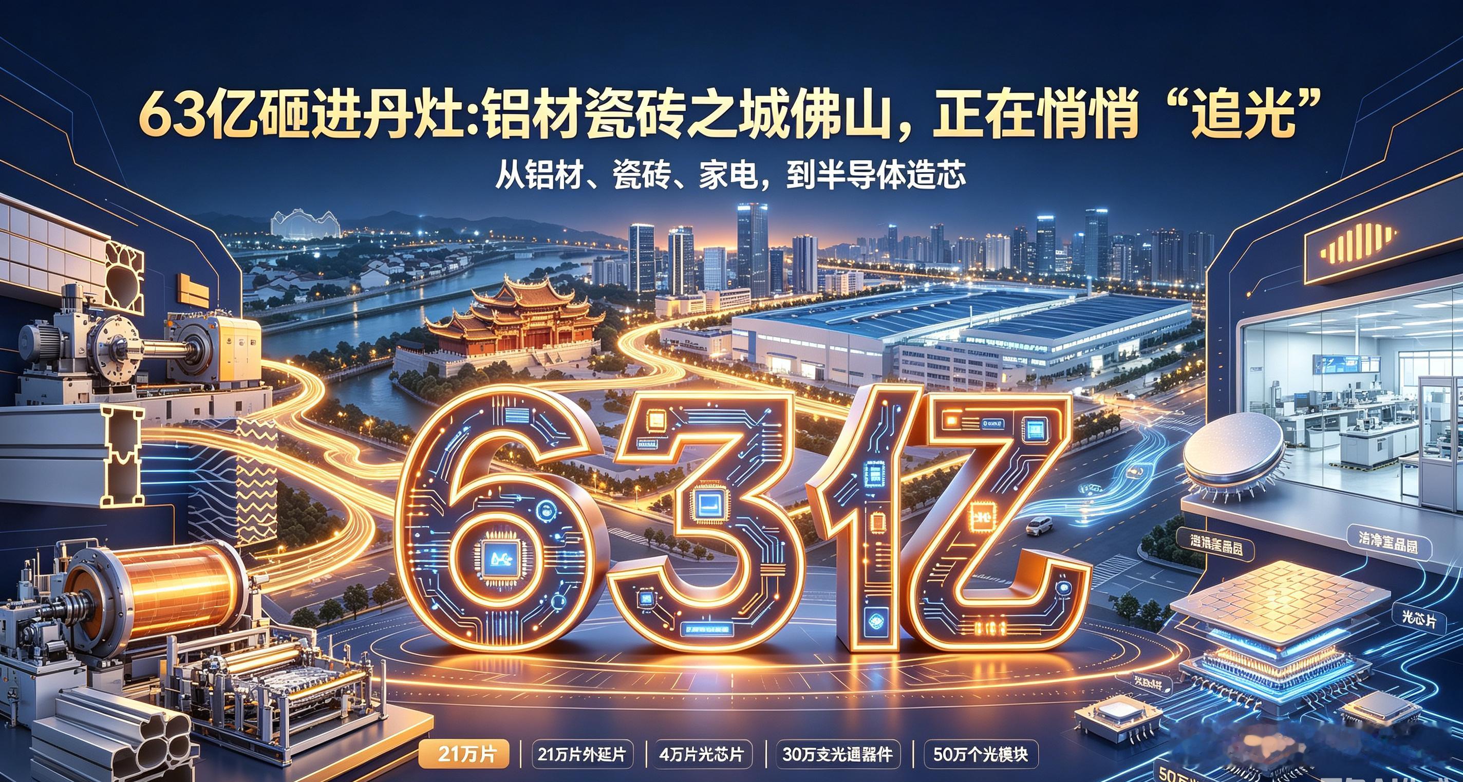 63亿砸进丹灶：铝材瓷砖家电之城佛山，正在悄悄“追光”

缪舢/文

8月24日，佛山南海丹灶镇。一块约106.78亩的土地被正式摘牌。

没有剪彩仪式，没有锣鼓喧天。但这块地背后，站着全球稀散金属材料领域的隐形冠军——广东先导稀材。63亿元固定资产投资，是佛山乃至广东在半导体领域固定资产投资额最大 ​