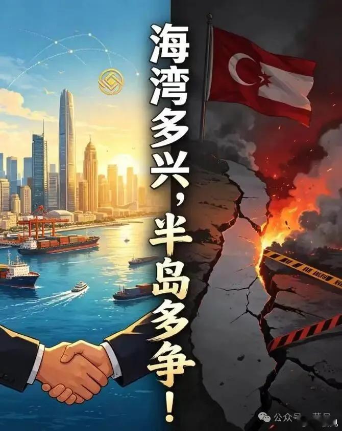 【海湾多兴，半岛多争】

——为什么最富与最乱，总隔一道海岸线？🔥

世界财富地图，和冲突地图高度重合。
迪拜、多哈、东京湾、旧金山湾——富得流油。
朝鲜半岛、巴尔干、克里米亚、阿拉伯半岛——硝烟不断。
同样三面环海，差别在哪？

🌊 海湾：向内聚财。
河流终点，贸易起点。帝国难控，商 ​