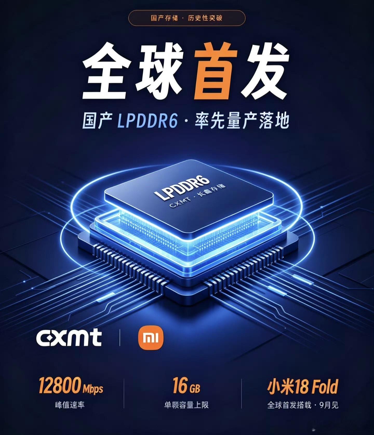 #小米18Fold#小米18 Fold这台折叠机最大看点就是首发玄戒O3处理器。把自研旗舰芯放在自家顶级折叠机型上，看得出来对这颗芯片的底气十足，同时搭配国产LPDDR6内存，整套国产芯存组合，算是迈出很关键一步。当然纸面参数亮眼，实际的功耗、AI表现还是要等真机上手。按照以往折叠机的定位，猜测这台新机 ​