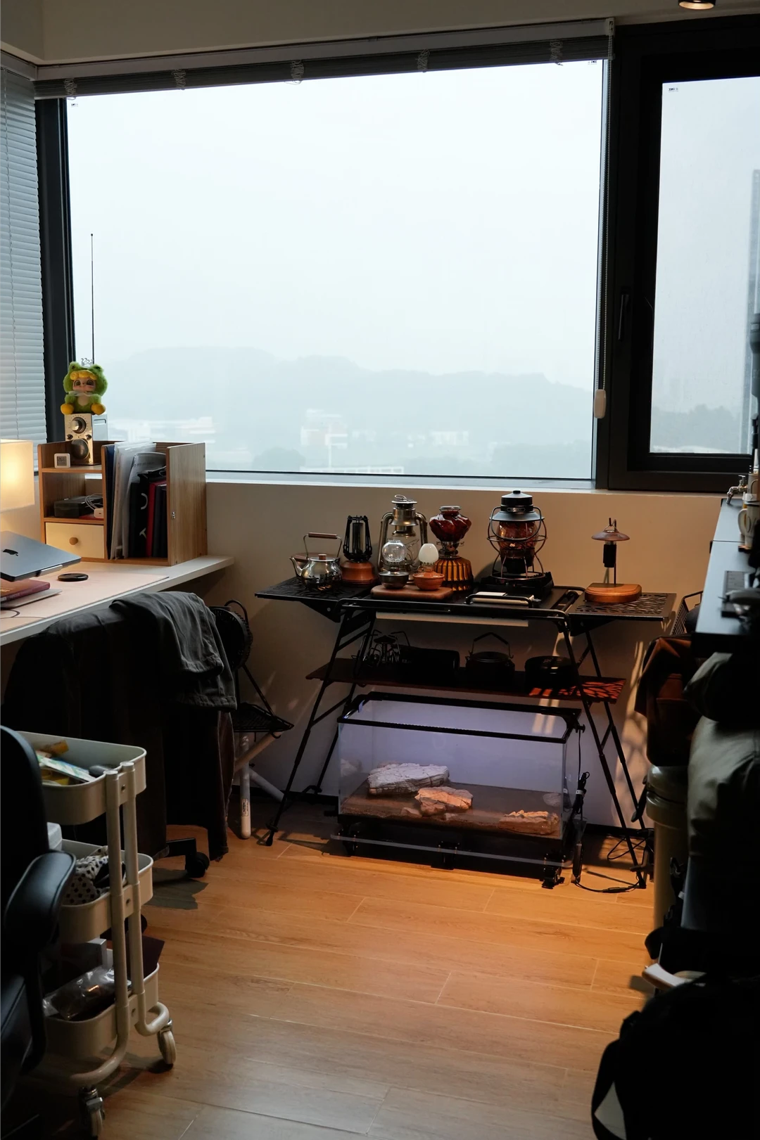 暴雨困住了我露营的脚步