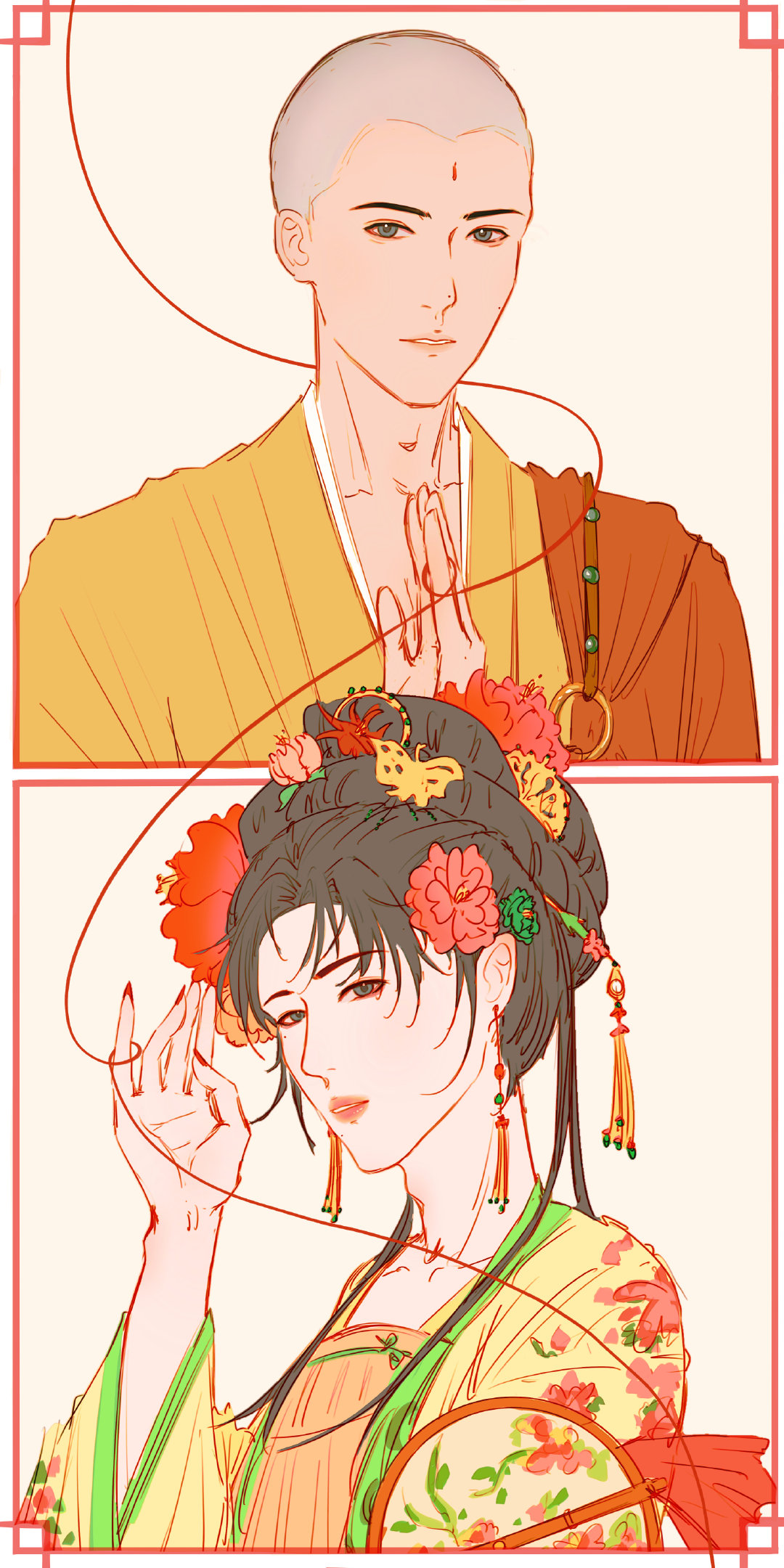 #奎八gyuhao[超话]# 
还俗

*看到寸头联想到了……就这样一边难受一边画 ​